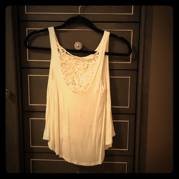 Monteau Tops - Monteau Flowy White Top